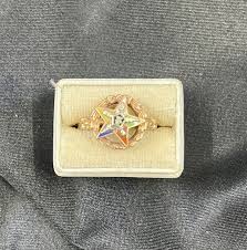 10k EASTERN STAR RING SIZE 8 | eBay