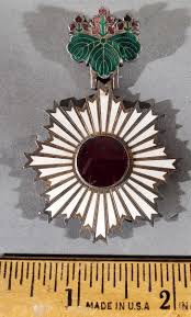 WW2 ORIGINAL JAPANESE, SILVER, ORDER OF THE RISING SUN MEDAL ...