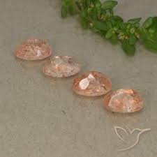 3.48ct Natural Light Orange Sunstone Gems, Oval, Translucent