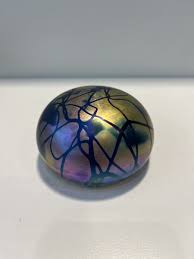 Levay Iridescent Paperweight Handblown Art Glass, Official ...