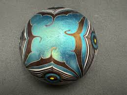 Early Lundberg Studios Daniel Salazar Art Glass Peacock ...