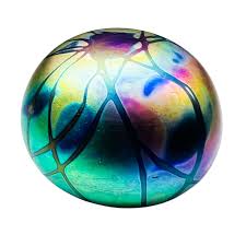 Gary Levay Iridescent Art Glass Paperweight Signed – The ...
