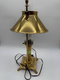 VTG Orient Express Table Lamp Solid Brass Clawfoot Paris ...
