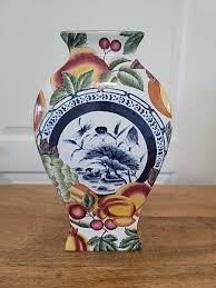 VINTAGE HAND PAINTED 14” VASE BY ORIENTAL ACCENTS | eBay