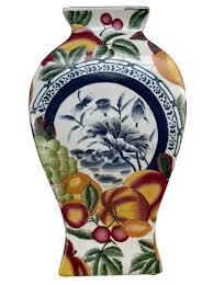 Hand Painted Oriental Floral Vase Ceramic By Oriental ...