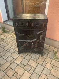 Chinese Half Cabinet in Black Lacquer, 1920a for sale at Pamono