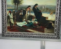 Pintado a mano marroquí morisco pintura al óleo original sólo uno disponible - Etsy México