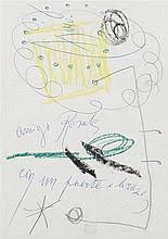 Sold at Auction: Joan Miró, Joan MIró Ferrá. Two Compositions