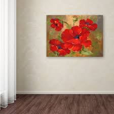 Poppies' Canvas Art - On Sale - Overstock - 11982897