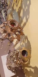 Antique Solid Brass & Marble Girandole Candelabras - Set of ...