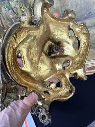 Pair Of Candelabra & Candle Holders Bronze Golden XIX ...