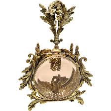 Antique Gold Filigree Perfume Bottle With Cherub and Dove / 24K Gold Plated Ornate Ormolu Hollywood Regency Perfume Bottle With Dauber - Etsy