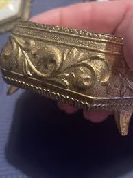 VTG Westland Co. Metal Music Box Floral Porcelain Top Sankyo Japan Hinge Broken | eBay