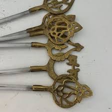 Vintage Turkish Shish Kebab Skewers Handmade With Decorative ...