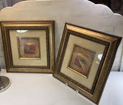 Art Prints Italy Countryside Pr Gold Frames Scenes Villa ...