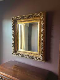 Sold at Auction: Resin Bronze Toned Decorative Wall Mirror 35" X 31"