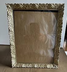 Vintage Gold Ornate Metal Picture Frame Holds 9 x 7.5 Photo ...