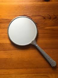 Vintage Dressing Table Mirror, Bevelled Looking Glass, Hand ...