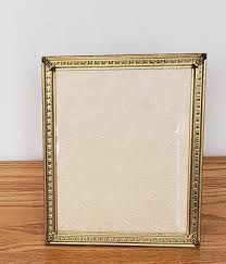 VTG 8×10 Ornate Gold Tone Metal Photo Frame Embossed Heart & Flower Embellished | eBay