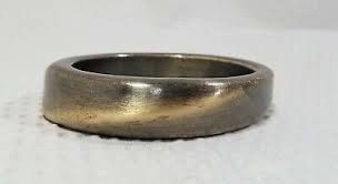 Vintage Retro Two Tone Brushed Antiqued Brass Tone ...