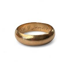 Antique Rose Gold Men's Wedding Band