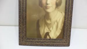 VINTAGE ART DECO PICTURE FRAME 6X9 TABLE TOP OLD PICTURE PROP DISPLAY | eBay