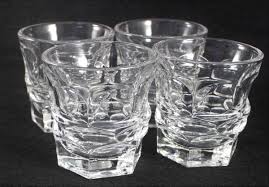 Fostoria Argus Clear Stem 2770 Set of Four Flat Juice Cups ...