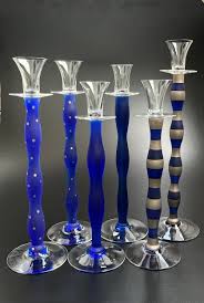 Set of 2 Orrefors Candle Holders Celeste Anne Nilsson ...