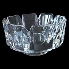 Orrefors Kostaboda | Accents | Orrefors Corona Sweden Lead Crystal 4 Bowl 43843 Signed Discontinued | Poshmark