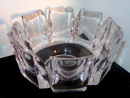 c1970-90 Swedish Orrefors Crystal Corona Centerpiece 9"Bowl | eBay Australia