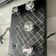 Tahari Home Knobs Decor 4 Of 6 Crystal Silver Furniture | eBay