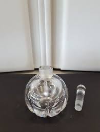 Vintage Full Lead Cut Crystal Perfume Bottle Signed | eBay