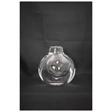 Kosta Boda Round Art Glass Heavy Vase signed Goran Warff ...