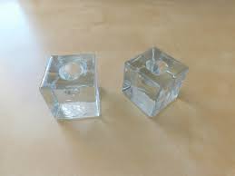 Glass Block Candle Holders - Etsy