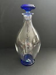 Blue Accent Crystal Decanter | eBay