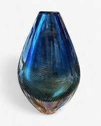 Sven Palmquist Orrefors Kraka Vase Swedish Crystal - Etsy