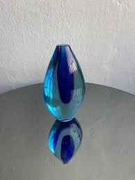 Blue Sommerso vase by Flavio Poli for Seguso For Sale at 1stDibs