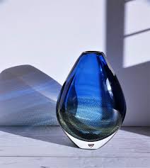 Sven Palmqvist for Orrefors, Kraka Series, Blue and Yellow Modernist A – Haute Curature