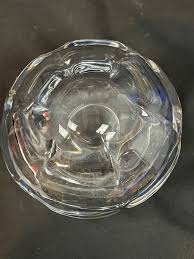 Small Thick Classic Design Shape Crystal Glass Vase Signed ...