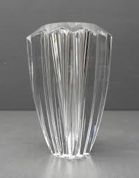 Orrefors Sweden Vtg 8" Crystal Glass Vase Designer Erica ...