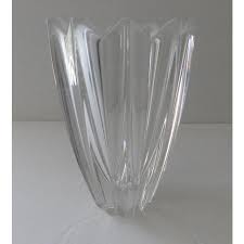 Vintage Orrefors Crystal Fleur Vase Signed Swedish Jan ...