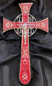 Blessing cross (Crimson) | Ukrainian Orthodox Church of the USA