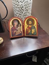Orthodox Icon Diptych -Medium (5"x7") High Quality, Gold ...