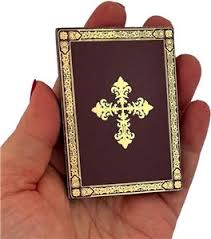 Archangel Saint Michael Foil Cross Back Wooden Mini Orthodox ...