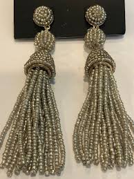 New Granita Tassel Earrings BAUBLEBAR Silver Tone | eBay
