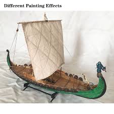 Lllunimon 1/50 Viking Pirate Ship Model Kit Classic Wooden ...