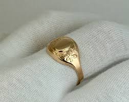 Vintage 14K Rose Gold Ring, Size 6 3/4 - Etsy