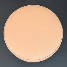 1960s Hollywood Regency Circular Brass and Leather Stool ...