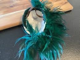 Unique Creations Wall Mask Woman Green Feathers San Francisco | eBay