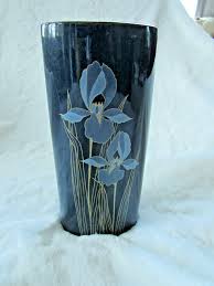 Otagiri Vase Japan Blue Irises 8" | eBay